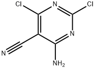 4-amino-2,6-dichloropyrimidine-5-carbonitrile Struktur