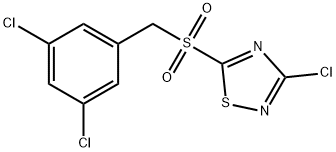 3-chloro-5-[(3,5-dichlorophenyl)methylsulfonyl]-1,2,4-thiadiazole Structure