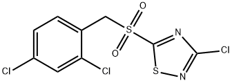 3-chloro-5-[(2,4-dichlorophenyl)methylsulfonyl]-1,2,4-thiadiazole 结构式