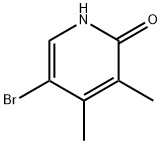 5-bromo-3,4-dimethylpyridin-2-ol 结构式
