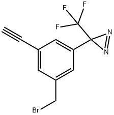 3-(3-(Bromomethyl)-5-ethynylphenyl)-3-(trifluoromethyl)-3H-diazirine 95% Struktur