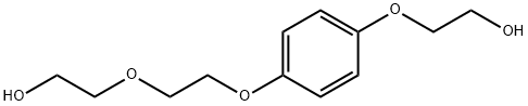 Ethanol, 2-[4-[2-(2-hydroxyethoxy)ethoxy]phenoxy]- Struktur