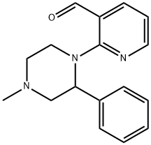 2-(4-methyl-3-phenylpiperazin-1-yl)nicotinaldehyde hydrochloride Structure