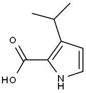 3-isopropyl-1H-pyrrole-2-carboxylic acid 结构式
