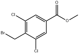 4-溴甲基-3,5-二氯苯甲酸甲酯,859212-75-2,结构式