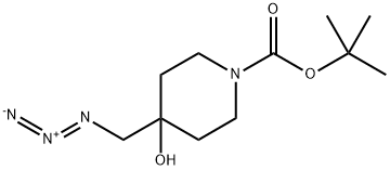 tert-butyl 4-(azidomethyl)-4-hydroxypiperidine-1-carboxylate Structure