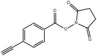 2,5-DIOXOPYRROLIDIN-1-YL 4-ETHYNYLBENZOATE, 870289-72-8, 结构式