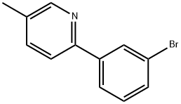 2-(3-溴苯基)-5-甲基吡啶,872856-43-4,结构式