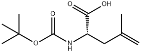 (S)-2-(Boc-amino)-4-methyl-4-pentenoic acid Structure