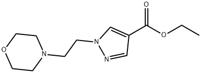 Ethyl 1-(2-Morpholinoethyl)-1H-Pyrazole-4-Carboxylate Struktur