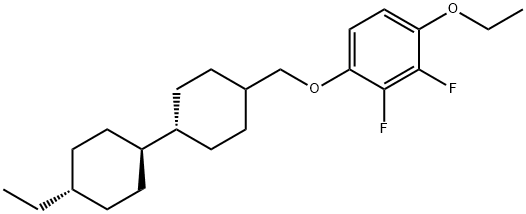 1-Ethoxy-4-[[(trans,trans)-4'-ethyl[1,1'-bicyclohexyl]-4-yl]methoxy]-2,3-difluorobenzene Structure