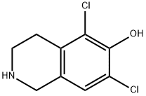 5,7-二氯-6-羟基-1,2,3,4-四氢异喹啉, 876108-97-3, 结构式