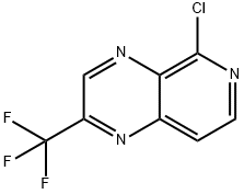 5-CHLORO-2-(TRIFLUOROMETHYL)PYRIDO[3,4-B]PYRAZINE, 877402-72-7, 结构式