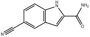 5-cyano-1H-Indole-2-carboxamide 结构式