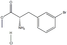 L-3-溴苯丙氨酸甲酯盐酸盐,880347-43-3,结构式