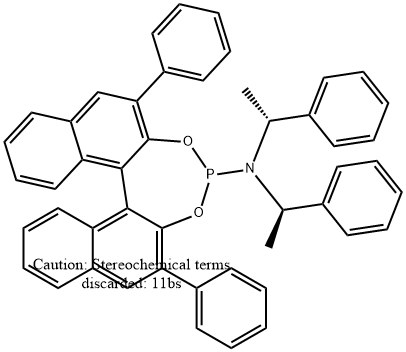 (11bS)- 2,6-diphenyl-N,N-bis[(1R)-1-
phenylethyl]-Dinaphtho[2,1-d:1',2'-f][1,3,2]dioxaphosphepin-
4-amine Struktur
