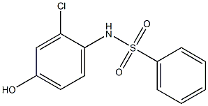 Benzenesulfonamide, N-(2-chloro-4-hydroxyphenyl)- Structure