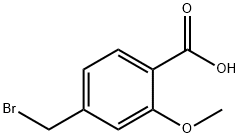 Benzoic acid, 4-(bromomethyl)-2-methoxy- Struktur