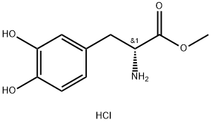 D-3,4-二羟基苯丙氨酸甲酯盐酸盐, 889133-43-1, 结构式