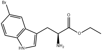 L-5-溴色氨酸乙酯盐酸盐,889445-08-3,结构式