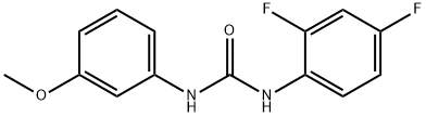 1-(2,4-difluorophenyl)-3-(3-methoxyphenyl)urea 结构式