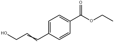 Benzoic acid, 4-(3-hydroxy-1-propenyl)-, ethyl ester Struktur