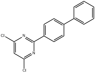 2-([1,1'-Biphenyl]-4-yl)-4,6-dichloropyrimidine Struktur