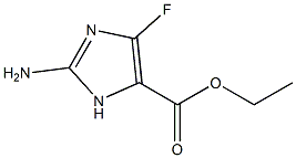 ethyl 2-amino-4-fluoro-1H-imidazole-5-carboxylate 化学構造式