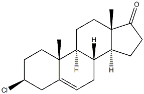 Androst-5-en-17-one,3-chloro-, (3b)- 结构式