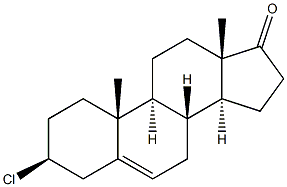 Androst-5-en-17-one,3-chloro-, (3b)- Structure