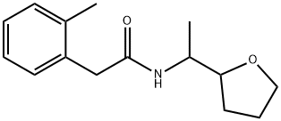 2-(2-methylphenyl)-N-[1-(oxolan-2-yl)ethyl]acetamide Struktur