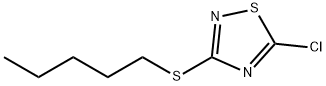 5-chloro-3-(pentylsulfanyl)-1,2,4-thiadiazole Struktur