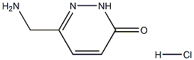 6-(氨基甲基)哒嗪-3(2H)-酮盐酸盐 结构式