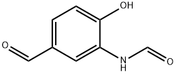 N-（5-甲酰基-2-羟苯基）甲酰胺 结构式
