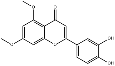 5,7-二甲氧基木犀草素 结构式