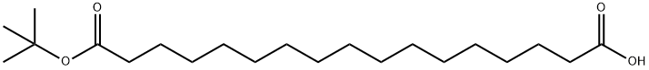 Heptadecanedioic acid mono-tert-butyl ester Structure