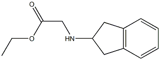 RS-茚满基甘氨酸乙酯,90891-06-8,结构式