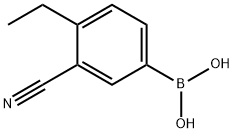 3-cyano-4-ethylphenylboronic acid,911210-50-9,结构式