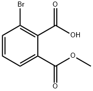2-溴-6-(甲氧基羰基)苯甲酸 结构式