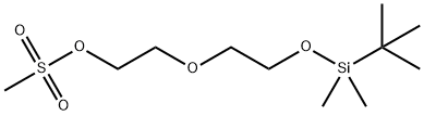 2-[2-[[(1,1-dimethylethyl)dimethylsilyl]oxy]ethoxy]ethyl 1-methanesulfonate Struktur