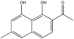 Ethanone, 1-(1,8-dihydroxy-6-methyl-2-naphthalenyl)- Structure