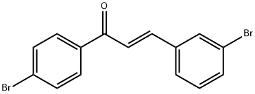 (2E)-3-(3-bromophenyl)-1-(4-bromophenyl)prop-2-en-1-one Struktur