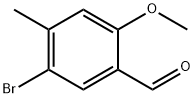 5-BROMO-2-METHOXY-4-METHYLBENZALDEHYDE, 923281-67-8, 结构式