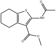 methyl 2-acetamido-4,5,6,7-tetrahydrobenzo[b]thiophene-3-carboxylate 结构式
