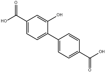 4-(4-carboxyphenyl)-3-hydroxybenzoic acid Struktur