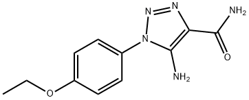 5-氨基-1-(4-乙氧基苯基)-1H-1,2,3-三唑-4-甲酰胺,929826-74-4,结构式