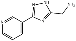 (5-(PYRIDIN-3-YL)-1H-1,2,4-TRIAZOL-3-YL)METHANAMINE Struktur