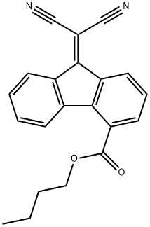 butyl 9-(dicyanomethylidene)fluorene-4-carboxylate Structure