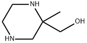 2-Piperazinemethanol, 2-methyl- Structure