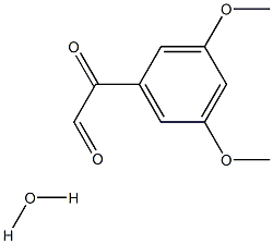 2-(3,5-Dimethoxyphenyl)-2-oxo-acetaldehyde hydrate Struktur